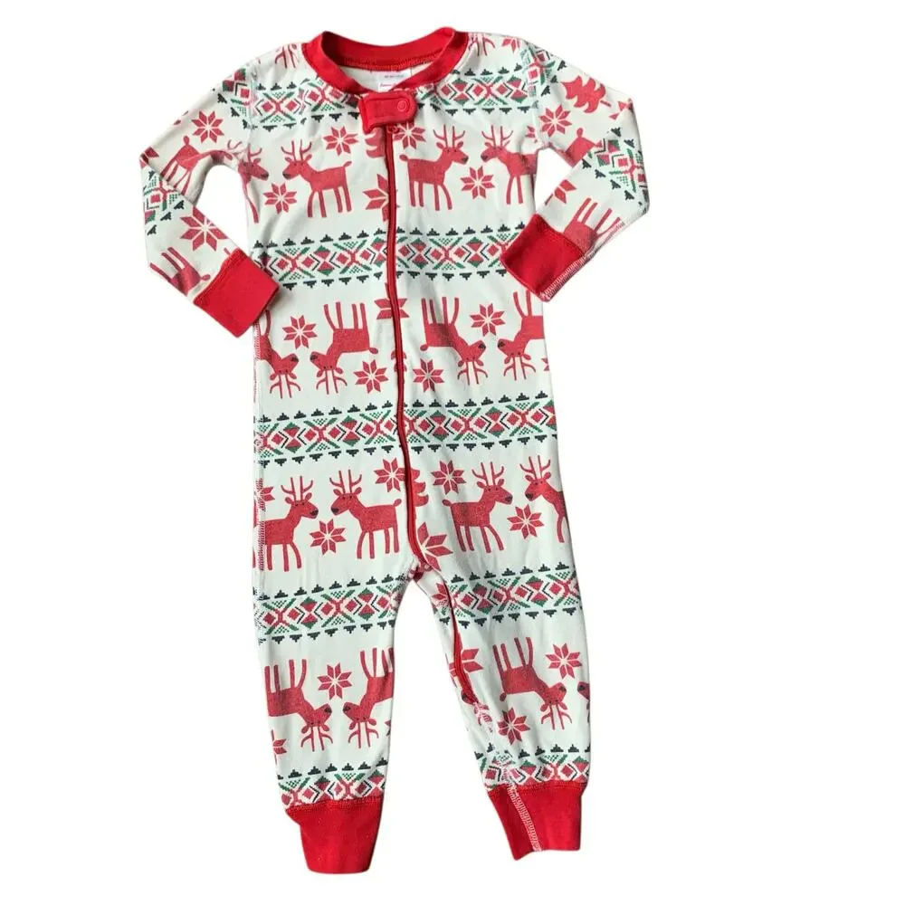 Hanna Andersson Dear Deer Baby Zip Sleeper 2T